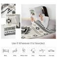 thumbnail image 4 of Boho Aztec Flannel Blanket for Bed, Southwest Ethnic Geometric Farmhouse Art Soft Cozy Warm Couch Throw Blanket, Lightweight Fluffy Plush Bedding Blankets for Sofa Decor All Season 50"x60", 4 of 7