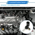 thumbnail image 2 of Sensores de posición del cigüeñal de metal plástico negro de 1 Pc para Nissan Altima 2.4 1993-1997, 2 of 6