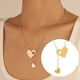 thumbnail image 2 of Collar con colgante de corazón para niñas y mujeres, regalo de cumpleaños para la distancia, 2 of 7