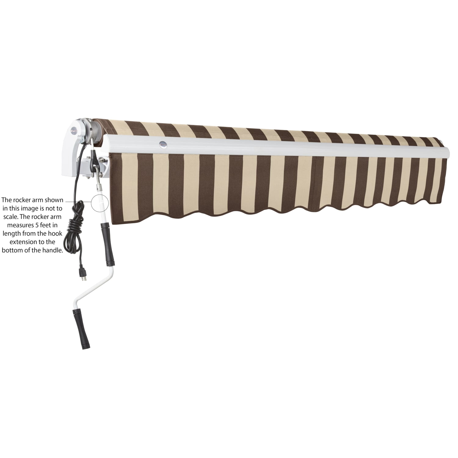 Awntech Maui Left Motor with Remote Motorized Retractable Awning