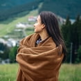 thumbnail image 4 of IR Imperial Rooms Fleece Blanket Bulk Pack of 16 For Wholesale Soft Fluffy Washable Winter Bed Blanket & Throw Warm Cozy 60x80 Twin Size Camel, 4 of 17