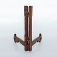 thumbnail image 2 of Standing Table Easel Wooden Mortise Plate Stand Sturdy Display Rack Tenon Structure Display Stand,Tea Cake Holder, Jade Disc Rack & Antique Ceramic Plate Stand,Sturdy Standing Table Easel,6.5", 2 of 8