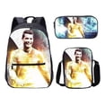 thumbnail image 1 of Conjunto de mochila infantil de 3 piezas con diseños de jugadores de fútbol para el colegio., 1 of 5
