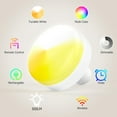 thumbnail image 4 of Gold Rechargeable Battery Operated Wall Sconce Set of 2 – Dimmable RGB Wireless Indoor Lamps with Remote Control, 5000mAh, 15 Color Options for Bedroom and Living Room Decor, 4 of 7