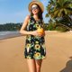 thumbnail image 3 of Fotbe Sunflower Skull Boho Vestido de Verano sin Mangas para Mujer – Vestido Midi Línea A, Estilo Camiseta Floral, Vestido Playero Casual y Fluido, 3 of 7