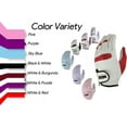 thumbnail image 4 of MRX Women's Left Hand Golf Gloves Cabretta Leather White / Burgundy S, 4 of 8