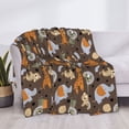 thumbnail image 3 of Fotbe Cute Lion Tiger Manta de Franela con Estampado, Manta Ultrasuave para Cama, Sofá, Auto, Hipoalergénica y Antibolitas-80"x60", 3 of 6
