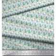 thumbnail image 2 of Soimoi Purple Rayon Fabric Shells Ocean Printed Craft Fabric by The Yard 42 Inch Wide, 2 of 3