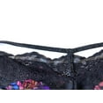 thumbnail image 3 of Victoria's Secret Very Sexy Shine Strap Cutout Y-Back Brazilian Panty Black Floral Size Large NWT, 3 of 3