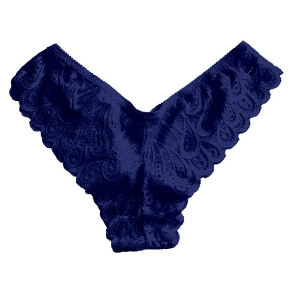 Womens Underwear Low Waisted Comfortable Breathable Low Rise Seamless Briefs Embroidered Hem Panties