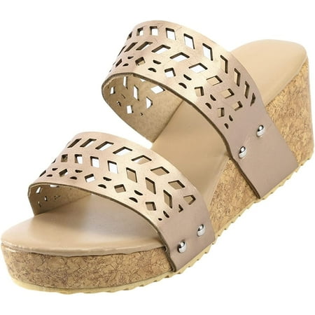 

Open Toe Sandal Dressy Summer Platforms Retro Casual Buckle Strap Sandal Mid Heel Beach Shoes Wedge Sandals for Women