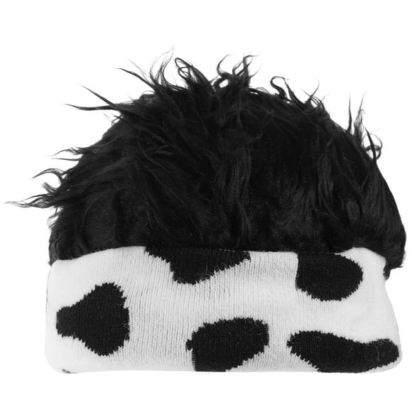 KAKOWELY Gorro con peluca, gorro divertido, gorro con peluca, gorro de moda, gorro de punto, gorro novedoso para el cabello
