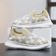 thumbnail image 6 of enyan Kids Sneakers Lightweight Breathable Mesh Lightweight Sports Running Shoes (Little Kid/Big Kid) Khaki,13.5, 6 of 7