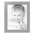 thumbnail image 2 of ArtToFrames 22" x 28" Steel Ripple Brushed Picture Frame, 22x28 inch Silver Wood Poster Frame (WOM-5269),  Pack, 2 of 7