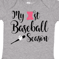 thumbnail image 4 of Inktastic My 1st Baseball Season Girls Baby Bodysuit, 4 of 5
