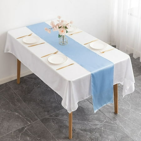 

Satin Table Runner Table Cloth 30X275cm for Banquet Wedding Party Decoration