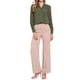 thumbnail image 2 of Camisas de encaje INSPIRE CHIC para mujeres, blusas de manga larga con botones, tops casuales y modernos, tamaño XS, color verde militar, 2 of 6