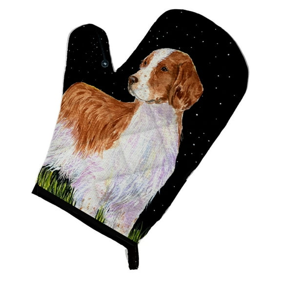 Starry Night Welsh Springer Spaniel Oven Mitt