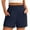 Navy, variant on Jean Shorts Womens High Waisted Women Summer Casual Shorts, Elastic High Waisted Wide Leg Dressy Vacation Beach Shorts 2025 Green M