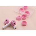 thumbnail image 4 of (Fit in Case) 4 Pairs Replacement Super Thin Slim Rubber Silicone Earbuds Ear Tips and Covers Skin for Apple AirPods 2 1 or EarPods Headphones (Fit in Charging Case) (4 Pink), 4 of 5