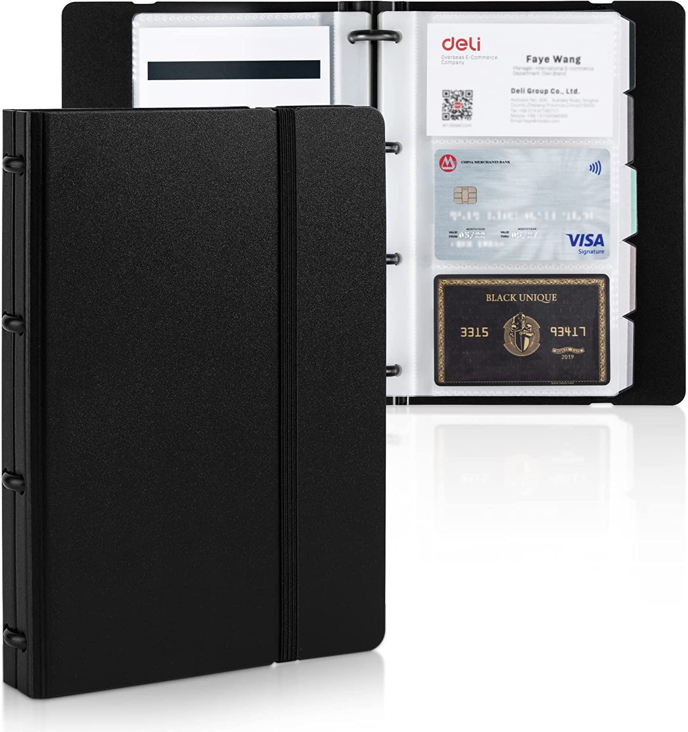 Deli Business Card Book Holder, Business Card Organizer, Name Card Book