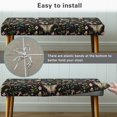thumbnail image 5 of Whosucclay Butterfly Mushrooms Daisy Leaf Print Dining Bench Slipcover Anti-Slip Bench Covers for Dining Room Universal Seat Cushion Protector Waterproof Furniture Protector for Bedroom, Kitchen, 5 of 7