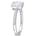thumbnail image 3 of Everly Women's Created Moissanite Sterling Silver Engagement Ring, 3 of 8