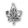 thumbnail image 1 of Sterling Silver 18" 1.2mm Box Chain 3D Canada Maple Leaf Pendant Necklace, 1 of 2