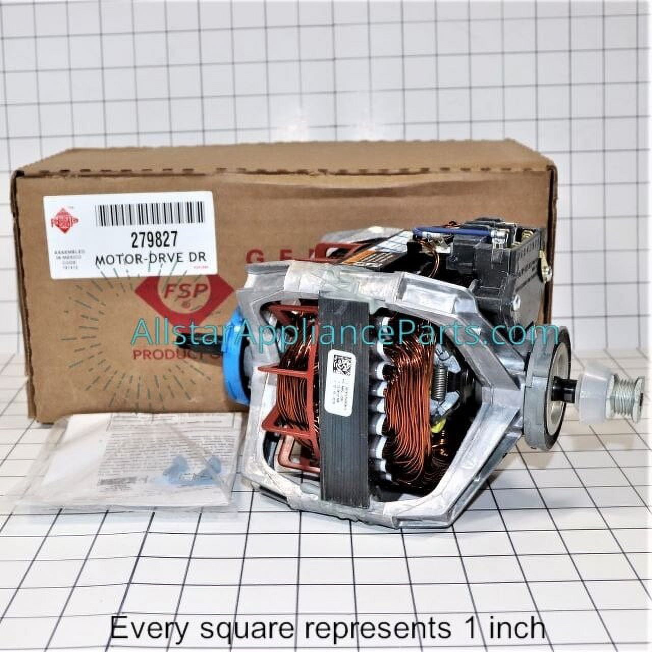 Whirlpool Genuine OEM 279827 Dryer Drive Motor, White - Walmart.com