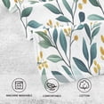 thumbnail image 5 of Yayeee 2 Pack Hand Towels for Bathroom 100% Cotton 16" x 28" Soft Absorbent Kitchen Towel, Darker Leafy Pattern, 5 of 7