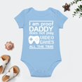 thumbnail image 4 of Proof Daddy Does Not Play Video Games All The Time - Baby Clothes - Funny Newborn Bodysuit Outfits for Boys Sky Blue-style 3months, 4 of 7