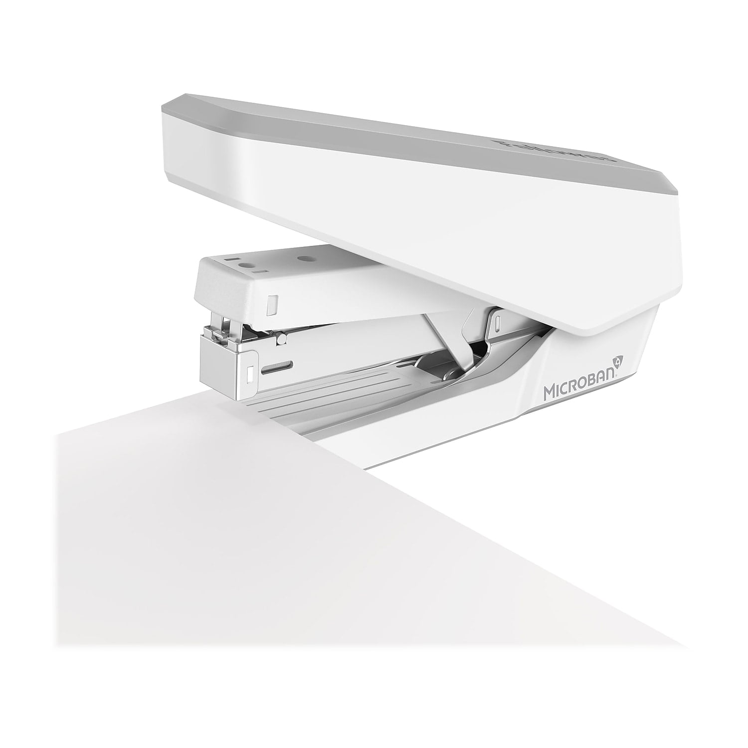 Fellowes LX860 EasyPress Half Strip One Touch Desk Stapler 40 Sheet Cap White