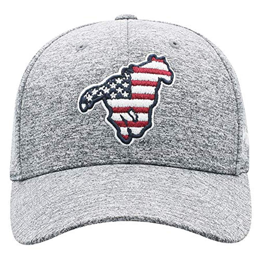 Wrangler Men's American Flag Horse Patch Fitted Cap