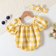 thumbnail image 4 of Sngxgn Baby Girl Bodysuits Sets Cotton Casual New born Clothes Comfort Outfit Baby(Yellow,80), 4 of 6