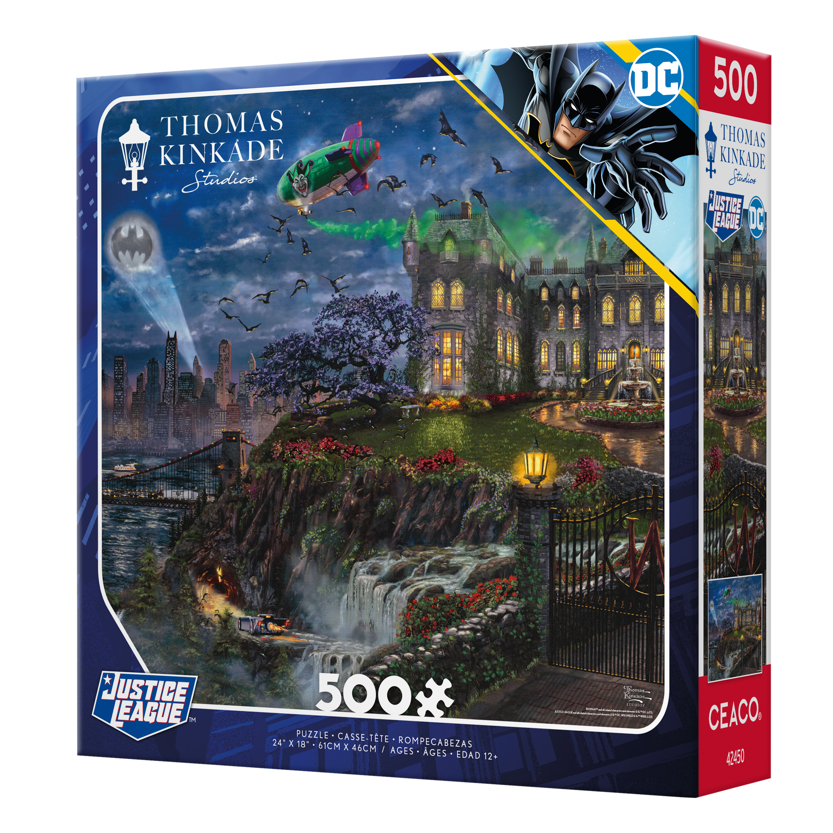 Ceaco Thomas Kinkade Wayne Manor 500 Piece Interlocking Jigsaw Puzzle