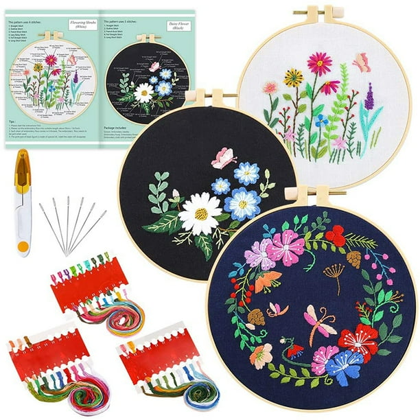 Kits De Punto De Cruz, Paquete De Punto De Cruz, Paquete De Material De Bordado, Bordado Para Principiantes Para Decoración, Regalo Para El Hogar Minnieouse HA018730-00