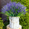 thumbnail image 2 of Scidweet 20 Bundles Artificial Lavender Plants Outdoors, Fake Flowers Faux Plant Spring Summer Decoration for Home Garden, Purple, 2 of 6