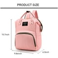 thumbnail image 2 of Diaper Bag Backpack,Caveen Multifunctional Mommy Nappy Bags with Insulated Pockets, Waterproof, Large Capacity, Pink, 2 of 9
