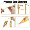 thumbnail image 7 of Golden Syrup Pump Dispenser Top, Liquid Honey Pump for Glass Bottles, Food Grade Kitchen Oil Dispenser Pump, Reusable Condiment Pump for Maple Syrup, Salad Dressing, Dish Soap, Hand Soap Dispenser, 7 of 7