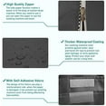 thumbnail image 5 of Haokaini Waterproof Washing Machine Cover, Washer and Dryer Cover with Zipper Design, Dustproof SunProof, for Front Load Washer Dryer, Black, 5 of 10
