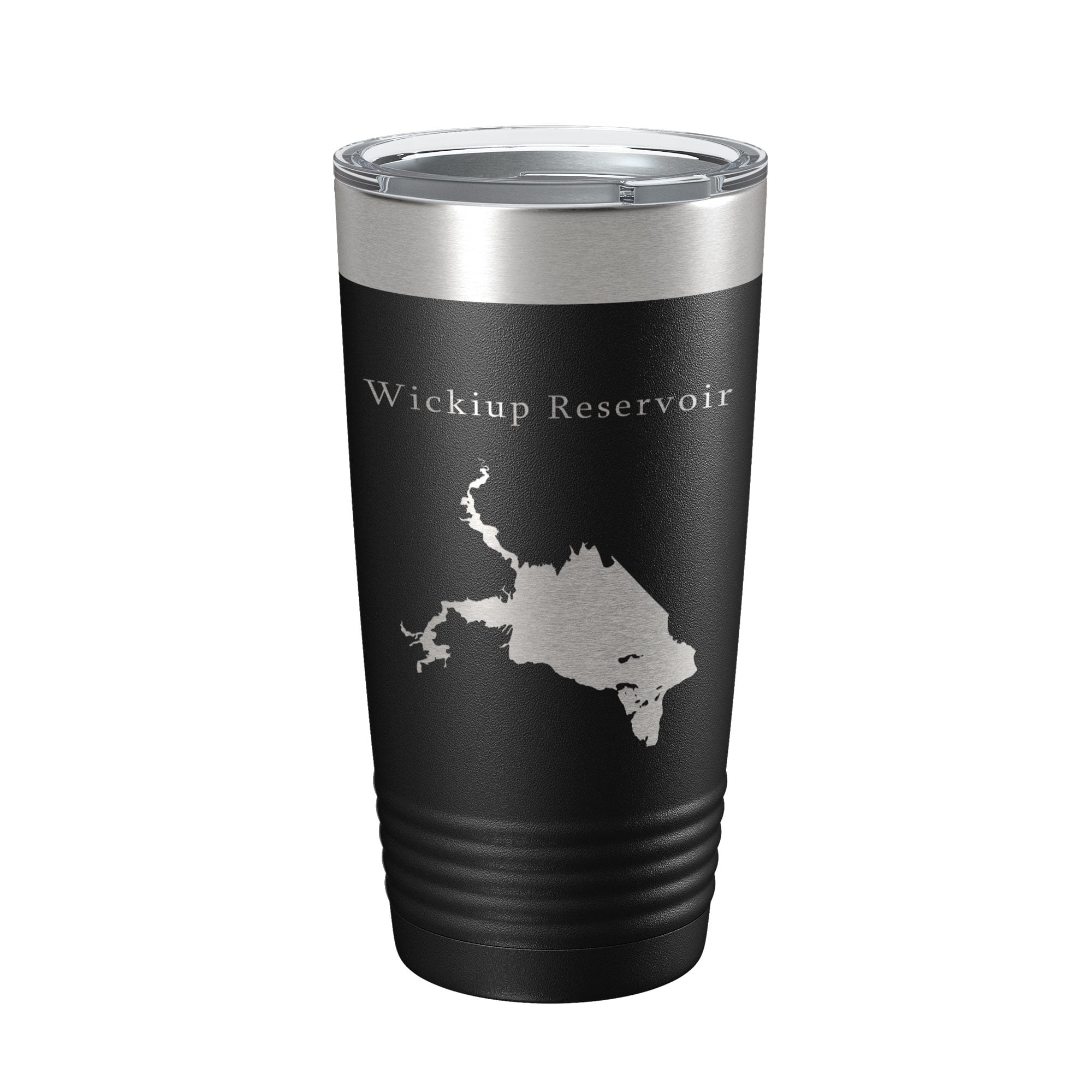 Wickiup Reservoir Tumbler Lake Map Travel Mug Insulated Laser Engraved ...