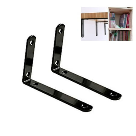 

YEUHTLL 2 PCS 90 Degree Angle L Shaped Shelf Bracket Corner Brace Joint Bracket Fastener