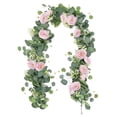 thumbnail image 2 of Arreglo floral con hojas artificiales y arcos versátiles para centros de mesa. Foto: Rosa, 2 of 9
