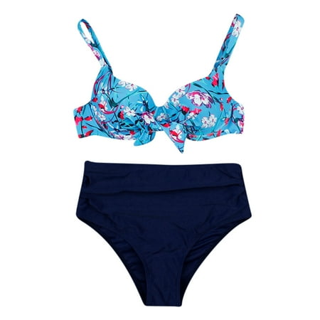 

Bikini Waist Print Women Set Swimwear Push-Up Hight Padded Fashion Swimsuit Swimwears Tankinis Set Swimwears Tankinis Set Sports Bra Bathing Suit Top