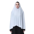 thumbnail image 7 of Nuoqisi Women's Elegant Modest Muslim Islamic Ramadan Soft Lightweight Hijab Long Scarf 2026 Prayer Clothes, 7 of 7