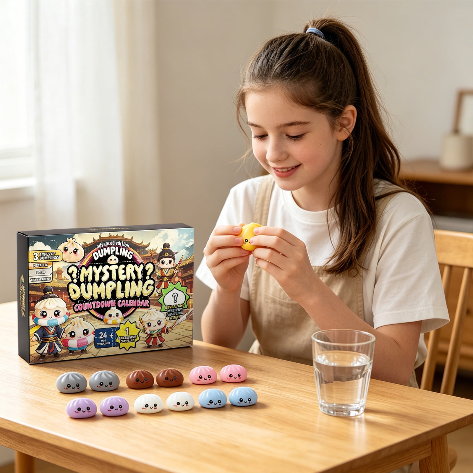 Mystery Dumpling Advent Calendar - Dumpling Squishies 24-Day Countdown Calendar