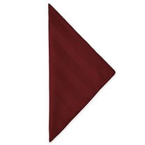 Ultimate Textile (2 Dozen) Satin-Stripe 20 x 20-Inch Cloth Dinner Napkins - for Wedding and Catering, Hotel or Home Dining use, Brick Rust Red