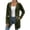 Army Green, variant on Women's Long Hoodie Jacket Full Zip Drawstring Waist Casual Sweatshirt Coat with Pockets Lightweight Outerwear for Fall Winter Daily Wear White