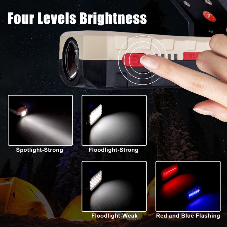 3-Panel Rechargeable COB LED Work Light