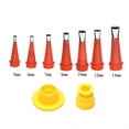 thumbnail image 1 of 5-14mm Universal Integrated Rubber Nozzle Tool Kit Stainless Steel Nozzle Good, 1 of 1